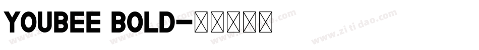 Youbee Bold字体转换